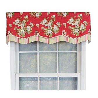 Primrose Trimmed Glory 100% Cotton with Fully Lined 3" Rod Pocket Valance for Windows