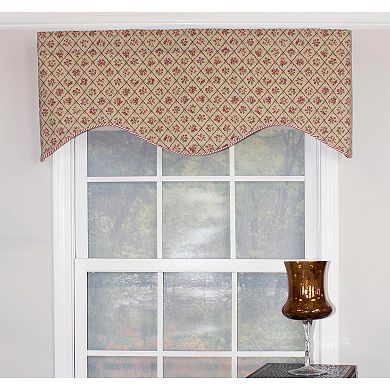 Petite Corded Cornice 100% Cotton with Fully Lined 3" Rod Pocket Valance for Windows