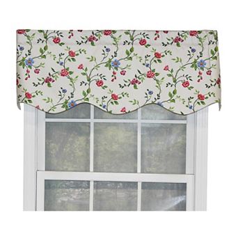 English Ivy Provance 100% Cotton with Fully Lined 3" Rod Pocket Valance for Windows