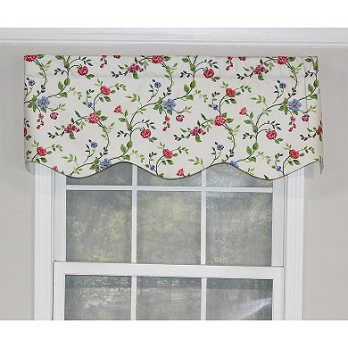 English Ivy Provance 100% Cotton with Fully Lined 3" Rod Pocket Valance for Windows