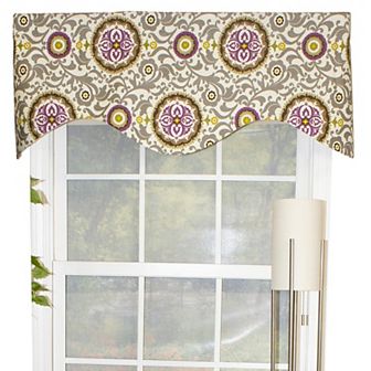 Celestial Cornice 100% Cotton with Fully Lined 3" Rod Pocket Valance for Windows