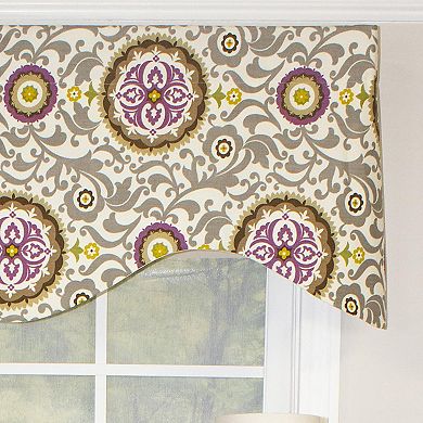 Celestial Cornice 100% Cotton with Fully Lined 3" Rod Pocket Valance for Windows