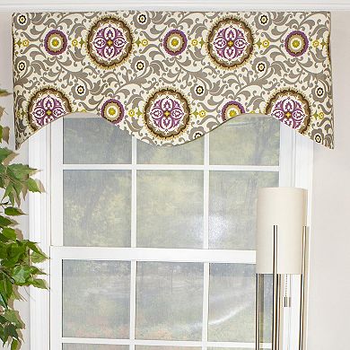 Celestial Cornice 100% Cotton with Fully Lined 3" Rod Pocket Valance for Windows