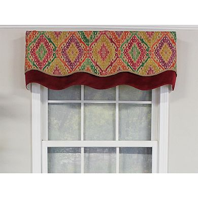 Icicles Trimmed Glory 100% Cotton with Fully Lined 3" Rod Pocket Valance for Windows