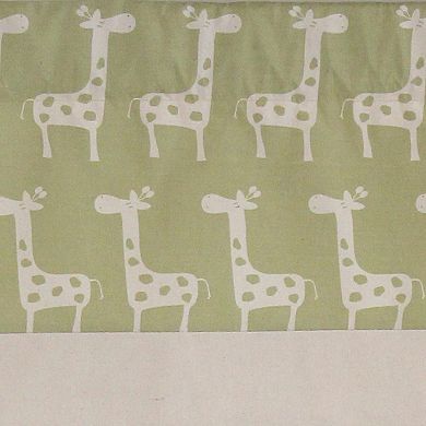 Girafee Banded 100% Cotton with Fully Lined 3" Rod Pocket Valance for Windows