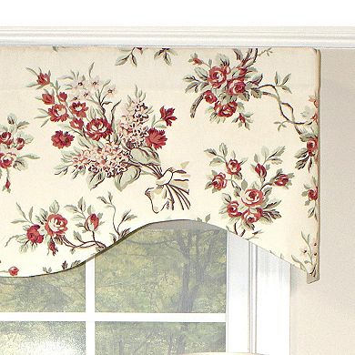 Dewillow Cornice 100% Cotton with Fully Lined 3" Rod Pocket Valance for Windows