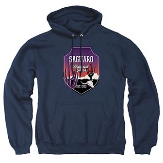 Big & Tall Saguaro Illustrated Graphic Pullover Hoodie
