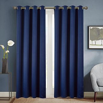 Anchorage Blackout Grommet Curtain Panel Pair