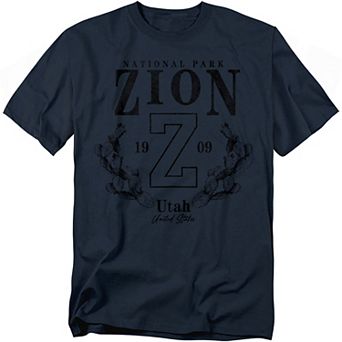 Big & Tall Zion National Park Prickly Pear Graphic Tee