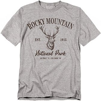 Big & Tall Rocky Mountain National Park Elk Graphic Tee