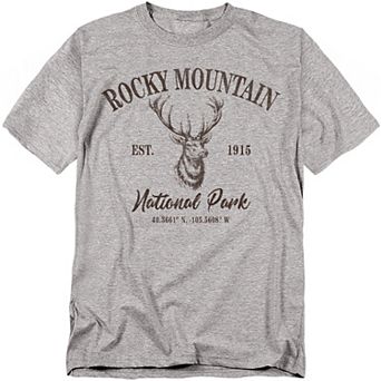 Big & Tall Rocky Mountain National Park Elk Graphic Tee