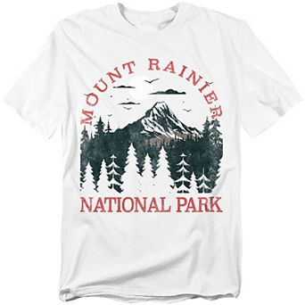 Big & Tall Mount Rainier National Park Vintage Graphic Tee