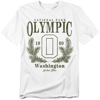 Big & Tall Olympic National Park Pine Wreath Graphic Tee