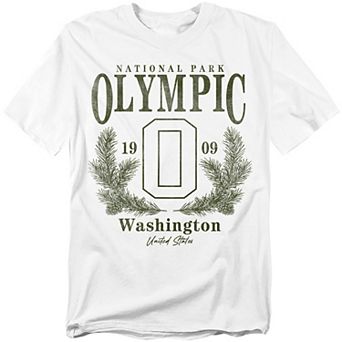 Big & Tall Olympic National Park Pine Wreath Graphic Tee