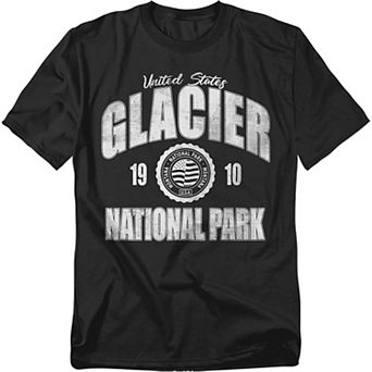 Big & Tall Glacier National Park Established Graphic Tee