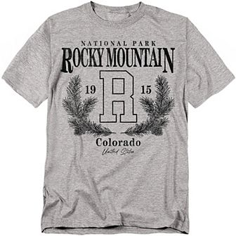 Big & Tall Rocky Mountain National Park Pine Graphic Tee
