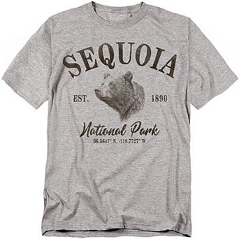 Big & Tall Sequoia National Park Black Bear Graphic Tee