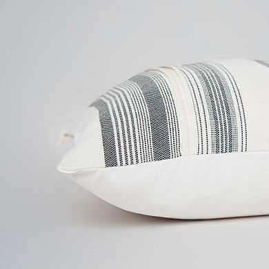 Rizzy Home Lyle Striped Polyester Filled Pillow