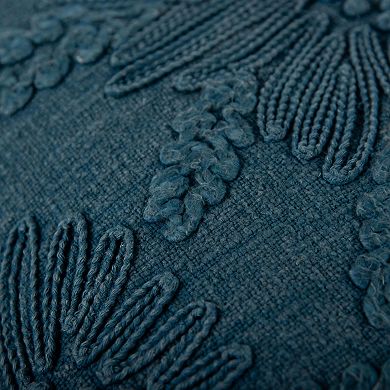 Rizzy Home Mateo Floral Embroidered Throw Pillow Cover