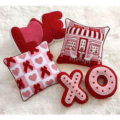Celebrate Together™ Valentine's Day Bow Check Decorative Throw Pillow