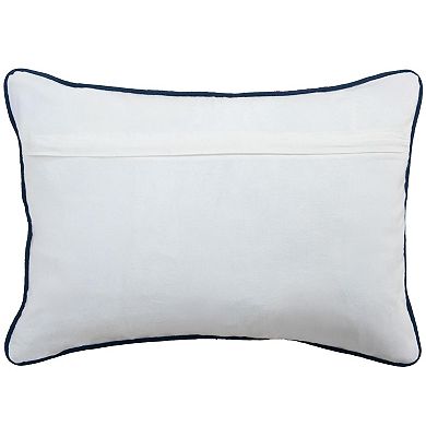 Rizzy Home Ria Floral Design Down Filled Throw Pillow