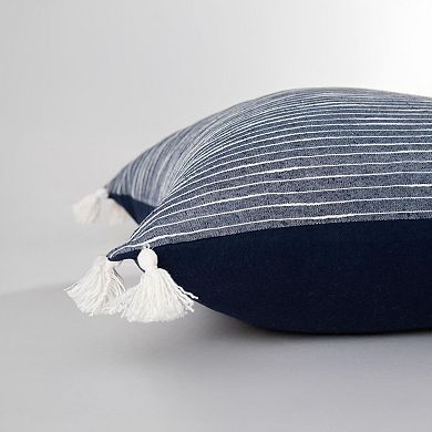 Rizzy Home Tank Striped Throw Pillow