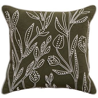 Rizzy Home Tavia Embroidered Throw Pillow Cover