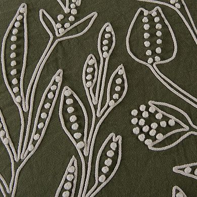 Rizzy Home Tavia Embroidered Throw Pillow