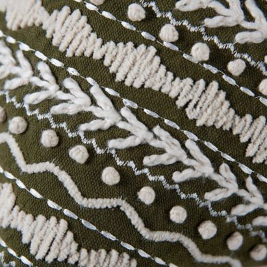 Rizzy Home Tyson Throw Pillow with Tassels