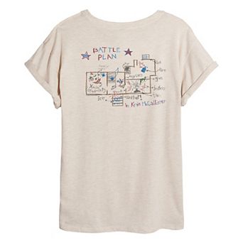 Juniors' Home Alone Battle Plan Oversized Tee