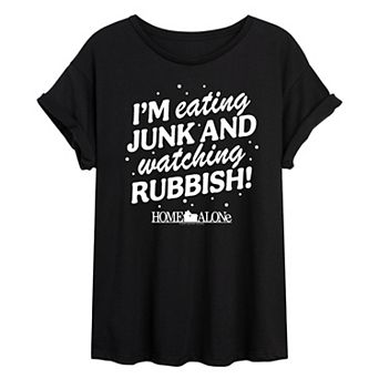Juniors' Home Alone Junk & Rubbish Oversized Tee