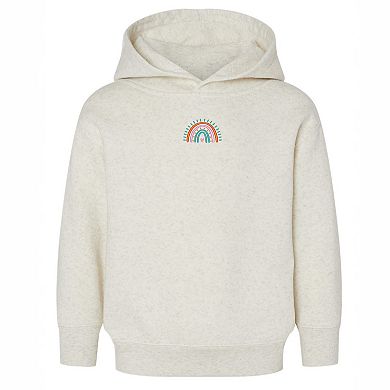 The Juniper Shop Embroidered Rainbow Heart Toddler Hoodie