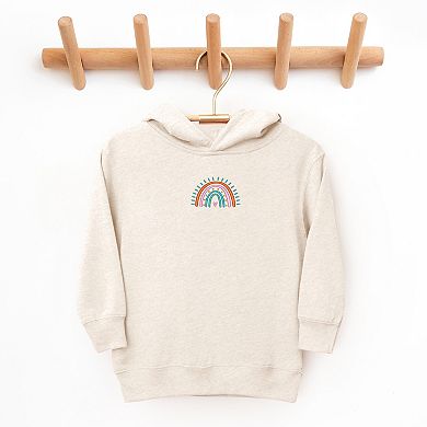 The Juniper Shop Embroidered Rainbow Heart Toddler Hoodie