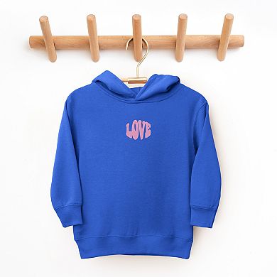 The Juniper Shop Embroidered Love Bold Toddler Hoodie