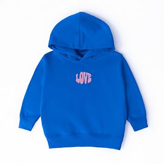 The Juniper Shop Embroidered Love Bold Toddler Hoodie