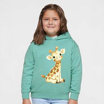 The Juniper Shop Watercolor Giraffe Toddler Hoodie