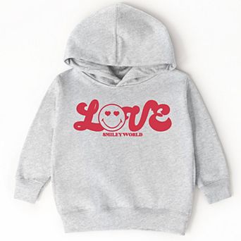 The Juniper Shop SmileyWorld Love Cursive Toddler Hoodie