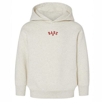 The Juniper Shop Embroidered Babe Heart Toddler Hoodie