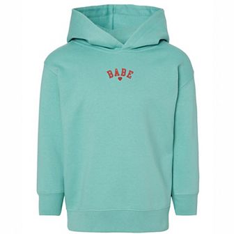 The Juniper Shop Embroidered Babe Heart Toddler Hoodie