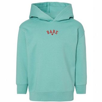 The Juniper Shop Embroidered Babe Heart Toddler Hoodie