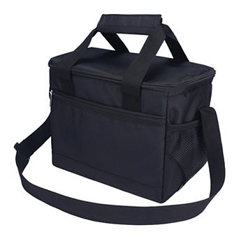 Insulated Leakproof Lunch Bag for Work Picnic, Freezable Bag with Shoulder Strap 9.8*6.3*7.9in