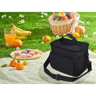 Insulated Lunch Bag, Leakproof Lunch Box for Work Office, Freezable Cooler Bag 10.0*6.7*8.1in