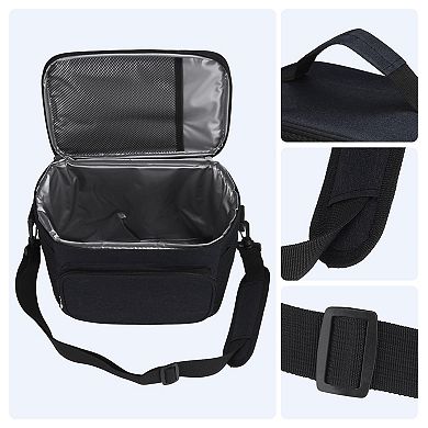 Insulated Lunch Bag, Leakproof Lunch Box for Work Office, Freezable Cooler Bag 10.0*6.7*8.1in