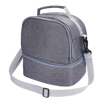 Freezable Leakproof Reusable Lunch Cooler Bag/Box with Adjustable Shoulder Strap, 9.8*7.5*10.0in