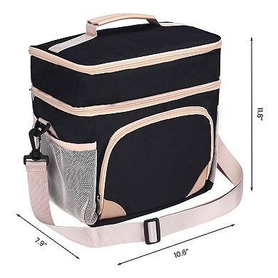 Reusable Lunch Bag, Insulated Leakproof Lunch Box for Work, Picnic, Lunch Cooler Bag 10.6*7.9*11.8in