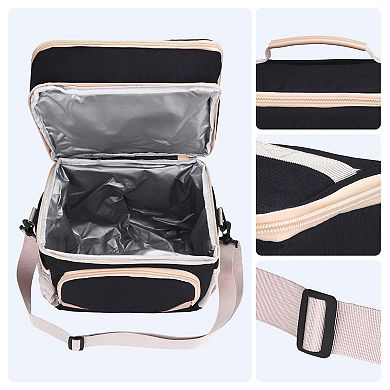 Reusable Lunch Bag, Insulated Leakproof Lunch Box for Work, Picnic, Lunch Cooler Bag 10.6*7.9*11.8in