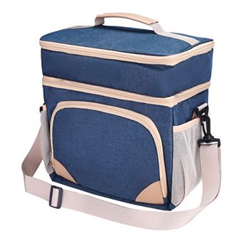 Reusable Lunch Bag, Insulated Leakproof Lunch Box for Work, Picnic, Lunch Cooler Bag 10.6*7.9*11.8in