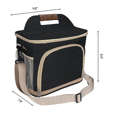 Insulated Leakproof Lunch Cooler Bag/Box with Adjustable Shoulder Strap, 11.8*7.9*9.4in