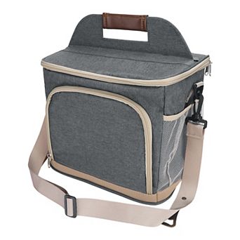 Insulated Leakproof Lunch Cooler Bag/Box with Adjustable Shoulder Strap, 11.8*7.9*9.4in