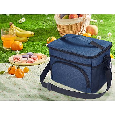 Insulated Lunch Bag, Leakproof Lunch Box, Large Capacity, Reusable Lunch Cooler Bag 11.4*8.7*9.4in